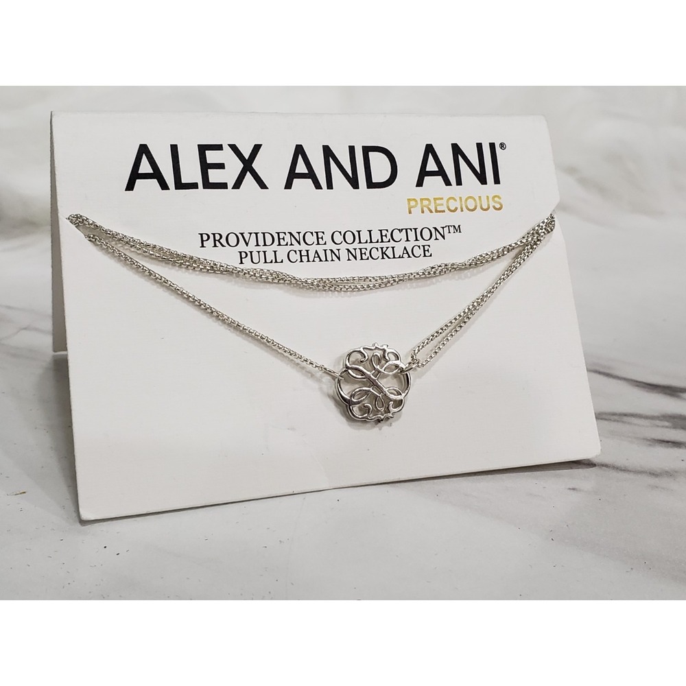 Alex and Ani Path of Life Necklace Sterling Silver adjustable dainty